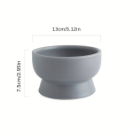 T&otilde;stetud Keraamiline Lemmiklooma Kauss Kassi Ja Koera Seedimisele. , pilka