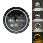 (Must G)5 3/4" &uuml;mmargune mootorratta LED-esituli 5,75-tolline LED-esituli DRL jaoks Motor Sportster Iron 883 1200 Dyna