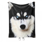 Kaasaegne Husky Print Flanellfliis Tekk, Mitmeotstarbeline, 70*100cm