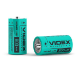 Laetav aku Videx Li-Ion 16340 (CR123A), 800mAh, 3,7V, 2 tk
