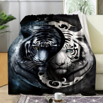 Kahtepoolsed Tiiigri Flanellist Tekstiiliga Tekk, Kodu ja Kontori Dekoratsioon, 70*100CM/28*40INCH