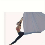 K&otilde;rge Elastsusega &Otilde;mblusteta Aerial Jooga V&otilde;rkkiik T&auml;iskasvanutele, pilka