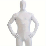 1tk T&auml;iskeha &Uuml;likond Unisex Spandex Veniv T&auml;iskasvanute Kost&uuml;&uuml;m, Halloween Kost&uuml;&uuml;m Cosplayks., Baltas