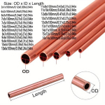 1tk Punane Vasktorud OD 3~16mm ID 1~14mm 100mm Vask Sirge Toru., 12x8x100 mm
