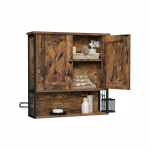 Vannitoakapp, vannitoakapp, seinakapp, hoiukapp, vintagepruun-must, 60x16x60 cm.