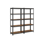 Riiul, SONGMICS, 150x75x30 cm, Vintagepruun-must.