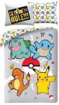 V&auml;ikelapse voodipesu "pokemon" 140x200cm Pikachu, Bulbasaur, Charmanderiga
