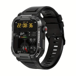 Vastupidav Smart Fitness Kell, 4.7cm AI H&auml;&auml;lk&otilde;nedeks Nutikell Android iOS jaoks., Juoda