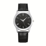 Meeste Naharist Kvarts K&auml;ekell Mood Kingitus. variant-102983, Roman Black Band Black Dial