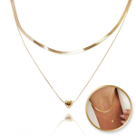 Kaelakee, s&uuml;dame kirurgiline teras 14k kullatud NST2137 1472011