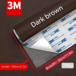3M Tumepruun Isekleepuv Nahk Diivani- ja Autosistekanga Teip - 120cm x 30cm, Tamsiai ruda 30*120cm