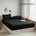 1tk Kerge & Nahas&otilde;bralik Mikrokanga Voodilinad - S&uuml;gav Tasku Sobib K&otilde;ikidele Hooaegadele!, Juoda