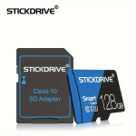 M&auml;lukaart Mini SD M&auml;lukaart 256GB 128GB 64GB U3 Klassi 10 Komplekt, 128GB U3 + SD adapteris