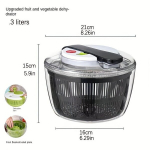 K&ouml;&ouml;giriist, Salati Tsentrifuug, K&ouml;&ouml;giviljade Kuivataja, Puuviljade Pesur., 3L Push Dehydrator juodas
