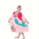 Laste Dinosaurus Kapuutsiga Rannar&auml;tik - Kiiresti Kuivav Microfiber.