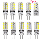10tk/5tk G4 LED-pirn, Bi-Pin alus 360&deg; kiirte nurk 1.5W 12V halogeenpirn asendaja (soe valge 3000K/ naturaalne valge 4000K/ k&uuml;lm valge 7000K)., &Scaron;alta balta 7000K