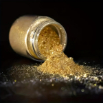 Kuldne Metallik S&auml;ra Pigment Pulber, 20Ml - Kare Mica S&auml;delus Epoks&uuml;&uuml;dvaik, Lima, K&uuml;&uuml;nlad, Puitm&ouml;&ouml;bel & Isetehtud K&auml;sit&ouml;&ouml;.
