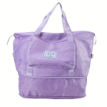 1tk 16-tolline Kokkupandav Ja Laiendatav Spordi- Ja Sobivustekkide Kott M&auml;rgade Ja Kuivade Asjade Eraldamisega., Violetinė