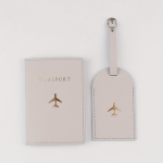 Moodne reisipassikaan, pagasilipik, 2-osaline komplekt. variant-29141, &Scaron;viesiai pilka