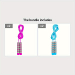 Reguleeritav H&uuml;ppen&ouml;&ouml;r Libisemiskindla Vahtk&auml;epidemega, Sobib Sporditreeninguks., Violetinė*2 + Mėlyna*2