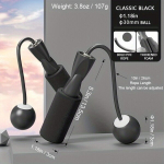 Juhtmevaba H&uuml;ppen&ouml;&ouml;r Sisseehitatud Loenduriga Kodune Treening., Juodas mažas rutulys