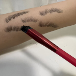 Professionaalne Mitmeotstarbeline Kulmupintsel 3D Efekti Ergonomilise K&auml;epidemega Meigipintsel.