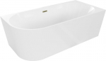 Vann Mexen Mia, parempoolne, 170 x 80 cm, White+Gold