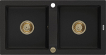 Graniidist k&ouml;&ouml;givalamu Mexen Mario koos segisti ja sifooniga, Black+Gold, 820 x 436 mm