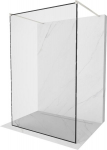 Walk-in du&scaron;isein Mexen Kioto, Brushed nickel, must muster, 120 x 200 cm