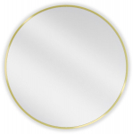 Vannitoa peegel Mexen Loft Round, 70 cm, kuldne