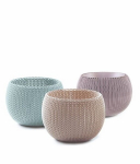Istutuspottide komplekt COZIES TRIO 3tk, violet/beez/helesinine