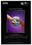 Laserprinteri kassett Epson fotopaber Velvet Fine Art Paper A3+ 20 lk, 260g S 041637