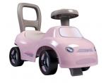 Smoby - 2 in 1 child carrier - Pink car - Underseat storage + horn - From 10 months - Made in France