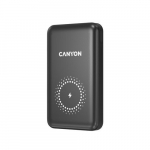 Akupank CANYON PB-1001 18W PD+QC 3.0+10W Magnet wireless charger powerbank 10000mAh Li-poly battery Lightning Input:DC5V|2A 9V|2A Type c PD Input: