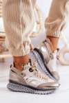 Damskie Sk&oacute;rzane Sneakersy Maciejka 04916-19 Beżowe 18789-21, 40