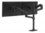 Monitori hoidja Ergotron LX Dual Arm Stacking Tall Desk Mount x2 Toetoe toetab lauda ekraanile 38,1 cm (15) - 101,6 cm (40) must reguleeritav
