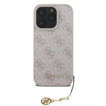 Guess 4G Charm iPhone 16 Pro Max Tone on Tone Pink