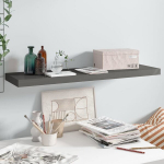 vidaXL seinariiul, k&otilde;rgl&auml;ikega, hall, 90 x 23,5 x 3,8 cm MDF