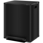 Pr&uuml;gikast 2x25L sektsiooniga, pehmelt sulguva kaanega, s&otilde;rmej&auml;ljekindel, roostevabast terasest, must, Juoda