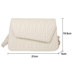 Naiste kotid, valgest nahast &otilde;lakott: &uuml;hev&auml;rviline Date Night Fashion Messenger rahakott, valge