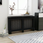 vidaXL radiaatorikate must 152 x 19 x 81 cm, MDF