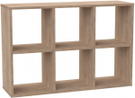 Modulaarne avatud riiul 2x3 SONOMA