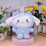 Sanrio Kuromi ja Cinnamoroll Pli&scaron;&scaron;nukk: Pehme Anime Padi M&auml;nguasi, T&auml;iuslik J&otilde;ulukinke F&auml;nnidele, Cinamoninis &scaron;uo