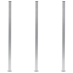 vidaXL aiapostid, 3 tk, alumiinium, 185 cm
