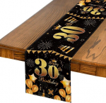 30. s&uuml;nnip&auml;evapeo lauakaunistus Must kuld 40x140 cm