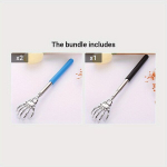 Teleskoopiline Seljakraabits, Roostevabast Terasest S&uuml;gamisvahend Padjaga. , Mėlyna*2 + Juoda