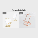 Telefonihoidja Mobiiltelefoni Lauaalus Armas Metallist Lauaaksessuaarid K&otilde;igile Seadmetele. , Golden + Rose Golden