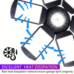 &Uuml;lir&otilde;ske LED garaaži laevalgusti 6+1 paneeliga 6500K , 6+1