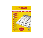 Etikett A4 Utility 210 x 297 mm, 100 lehte, 1tk lehel, White