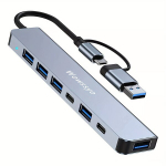 Wowssyo USB C mitme pordiga adapter 17,78 cm.